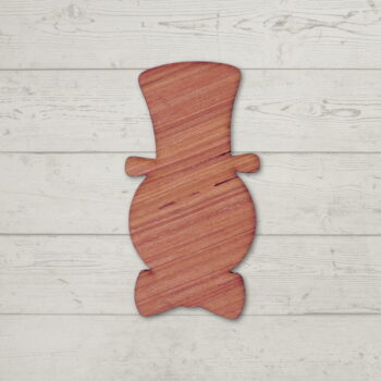 Intra απο ξύλο plywood 3mm-4mm πάχος - Κενό ξύλινο στολίδι χιονάνθρωπος Δίασταση 10x10 cm Intraeaxys-67wlvym1 - Image 1