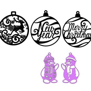 Intra απο ξύλο plywood 3mm-4mm πάχος - Χριστουγεννιάτικες μπάλες Χριστουγεννιάτικο δέντρο Πρωτοχρονιάτικα στολίδια Δίασταση 10x10 cm Intraeaxys-078yqwmo - Image 1