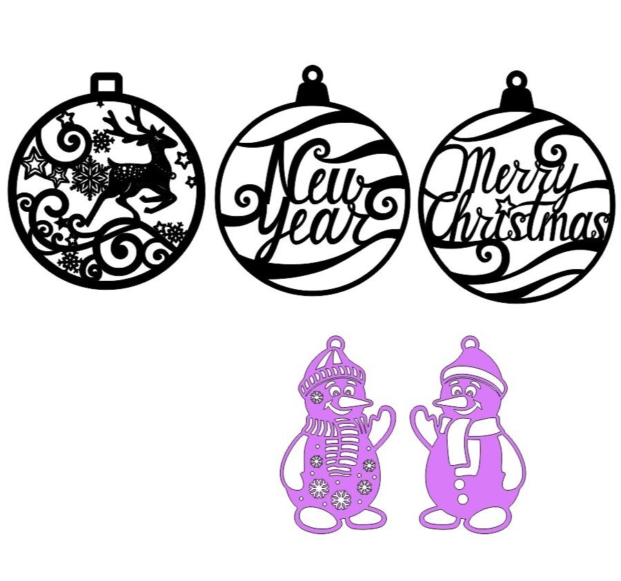 Intra απο ξύλο plywood 3mm-4mm πάχος - Χριστουγεννιάτικες μπάλες Χριστουγεννιάτικο δέντρο Πρωτοχρονιάτικα στολίδια Δίασταση 10x10 cm Intraeaxys-078yqwmo