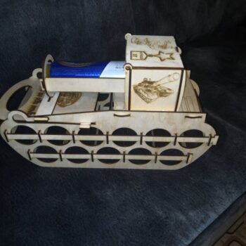 Intra απο ξύλο plywood 3mm-4mm πάχος - 12 θήκη κονσερβών Ξύλινη σχάρα δοχείων σε σχήμα δοχείων Δίασταση 30x30 cm Intraeaxys-lopq6r67 - Image 1