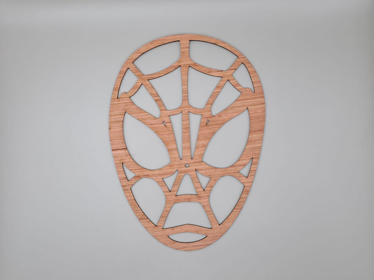 Intra απο ξύλο plywood 3mm-4mm πάχος - Μάσκα Spider Man Decor Halloween Δίασταση 30x30 cm Intraeaxys-r7vmlql7
