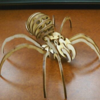 Intra απο ξύλο plywood 3mm-4mm πάχος - Spider 3D Puzzle Δίασταση 30x30 cm Intraeaxys-51rrljm1 - Image 1