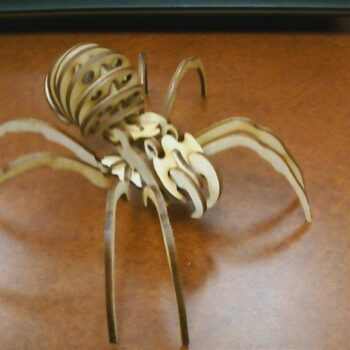 Intra απο ξύλο plywood 3mm-4mm πάχος - Πρότυπο τρισδιάστατου παζλ Spider Δίασταση 30x30 cm Intraeaxys-d1lvv2yo - Image 1