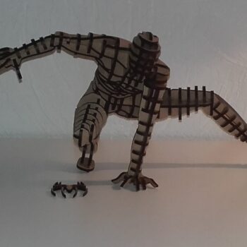 Intra απο ξύλο plywood 3mm-4mm πάχος - Τρισδιάστατο μοτίβο παζλ Spiderman Δίασταση 30x30 cm Intraeaxys-yon0pry7 - Image 1