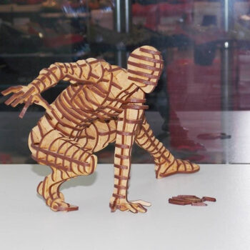 Intra απο ξύλο plywood 3mm-4mm πάχος - Παζλ Spiderman 3D Δίασταση 30x30 cm Intraeaxys-91j4zp1m - Image 1