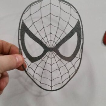 Intra απο ξύλο plywood 3mm-4mm πάχος - Spiderman.dxf Δίασταση 30x30 cm Intraeaxys-dyonvk1r - Image 1
