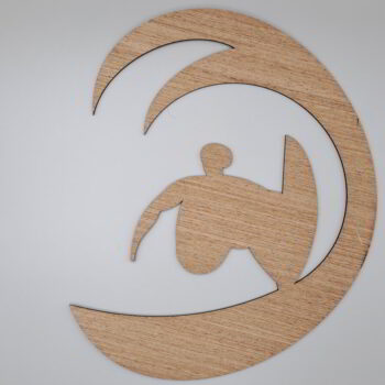 Intra απο ξύλο plywood 3mm-4mm πάχος - Σέρφερ ημιτελές σχήμα ξύλου Δίασταση 30x30 cm Intraeaxys-eo0qye31 - Image 1