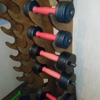 Intra απο ξύλο plywood 3mm-4mm πάχος - Σχάρες αλτήρων Βάση αποθήκευσης αλτήρων Δίασταση 30x30 cm Intraeaxys-ro6y34n7 - Image 1