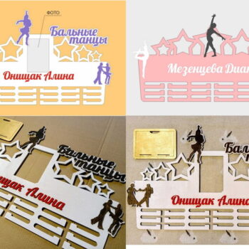 Intra απο ξύλο plywood 3mm-4mm πάχος - Κάτοχοι μεταλλίων Ρυθμικής Γυμναστικής Δίασταση 30x30 cm Intraeaxys-zo9yl047 - Image 6