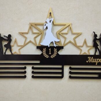 Intra απο ξύλο plywood 3mm-4mm πάχος - Κάτοχος μεταλλίου χορού Δίασταση 30x30 cm Intraeaxys-91jdjl41 - Image 1