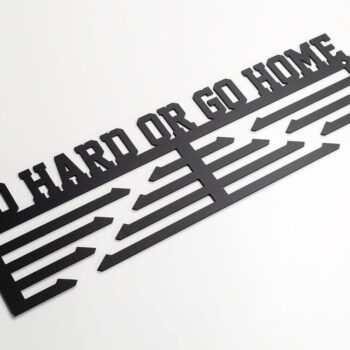 Intra απο ξύλο plywood 3mm-4mm πάχος - Go Hard or Go Home Κρεμάστρα μεταλλίων Δίασταση 30x30 cm Intraeaxys-eo202xq7 - Image 1