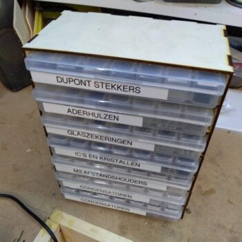 Intra απο ξύλο plywood 3mm-4mm πάχος - Στοιβαζόμενο Box Organizer Δίασταση 30x30 cm Intraeaxys-joerev57 - Image 3