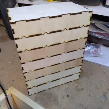 Intra απο ξύλο plywood 3mm-4mm πάχος - Στοιβαζόμενο Box Organizer Δίασταση 30x30 cm Intraeaxys-joerev57 - Image 4