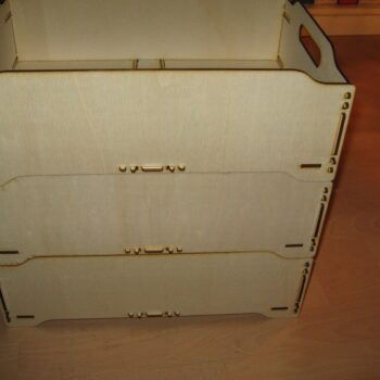 Intra απο ξύλο plywood 3mm-4mm πάχος - Ξύλινα κουτιά που στοιβάζονται Δίασταση 30x30 cm Intraeaxys-51rrlgr1 - Image 1