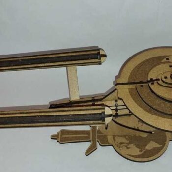 Intra απο ξύλο plywood 3mm-4mm πάχος - Terran ISS Enterprise Δίασταση 30x30 cm Intraeaxys-d1lvzzyo - Image 1