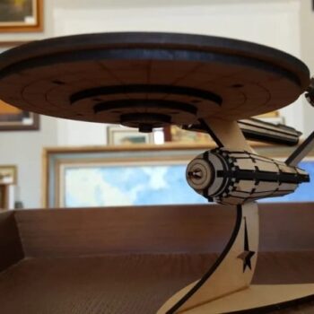 Intra απο ξύλο plywood 3mm-4mm πάχος - USS Enterprise Δίασταση 30x30 cm Intraeaxys-r1z244p1 - Image 4