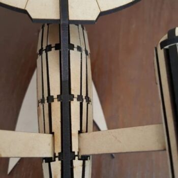 Intra απο ξύλο plywood 3mm-4mm πάχος - USS Enterprise Δίασταση 30x30 cm Intraeaxys-r1z244p1 - Image 6