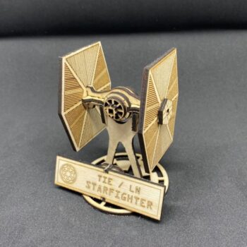 Intra απο ξύλο plywood 3mm-4mm πάχος - Star Wars TIE Fighter Δίασταση 30x30 cm Intraeaxys-pokmv091 - Image 1