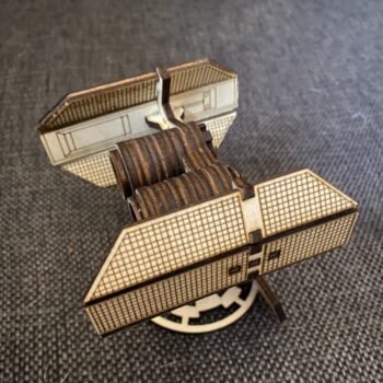 Intra απο ξύλο plywood 3mm-4mm πάχος - Mini Star Wars TIE Bomber Δίασταση 30x30 cm Intraeaxys-yonempyo - Image 1