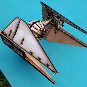 Intra απο ξύλο plywood 3mm-4mm πάχος - Τρισδιάστατο μοντέλο Tie Interceptor Δίασταση 30x30 cm Intraeaxys-m1d6j0x7 - Image 1