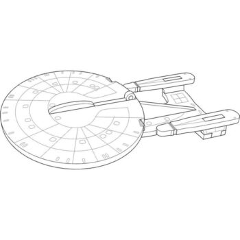 Intra απο ξύλο plywood 3mm-4mm πάχος - USS Enterprise Ornament Card Δίασταση 10x10 cm Intraeaxys-yone0l2o - Image 3
