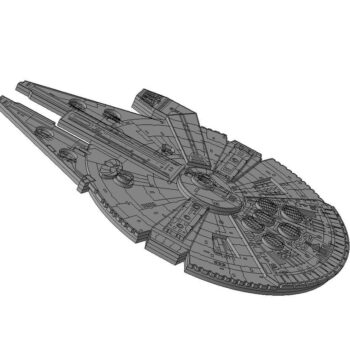 Intra απο ξύλο plywood 3mm-4mm πάχος - Ρολόι τοίχου Millennium Falcon Star Wars Δίασταση 30x30 cm Intraeaxys-e1gkrmdo - Image 5