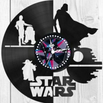 Intra απο ξύλο plywood 3mm-4mm πάχος - Star Wars Clock Plans Darth Vader Yoda Δίασταση 30x30 cm Intraeaxys-e1g6587l - Image 1