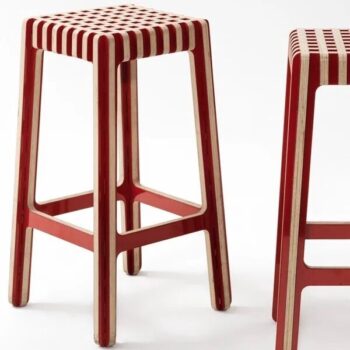 Intra απο ξύλο plywood 3mm-4mm πάχος - Πρότυπο δρομολογητή CNC σκαμνιού Δίασταση 30x30 cm Intraeaxys-67wl0v21 - Image 1