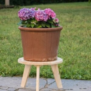 Intra απο ξύλο plywood 3mm-4mm πάχος - Μοντέρνο σκαμπό φυτών Δίασταση 30x30 cm Intraeaxys-91jdjwl1