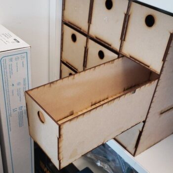 Intra απο ξύλο plywood 3mm-4mm πάχος - 9 Ράφι αποθήκευσης συρταριών Δίασταση 30x30 cm Intraeaxys-yon09ky7 - Image 3