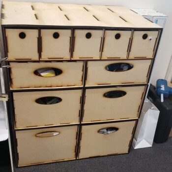 Intra απο ξύλο plywood 3mm-4mm πάχος - Ντουλάπι αποθήκευσης γραφείου Δίασταση 30x30 cm Intraeaxys-6o3y5qj7 - Image 4