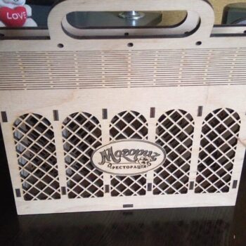 Intra απο ξύλο plywood 3mm-4mm πάχος - Ξύλινη τσάντα μεταφοράς Δίασταση 30x30 cm Intraeaxys-078y9vno - Image 1