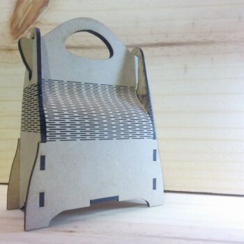 Intra απο ξύλο plywood 3mm-4mm πάχος - Κουτί δώρου Mdf με χερούλι Δίασταση 30x30 cm Intraeaxys-r7v3q2od - Image 1