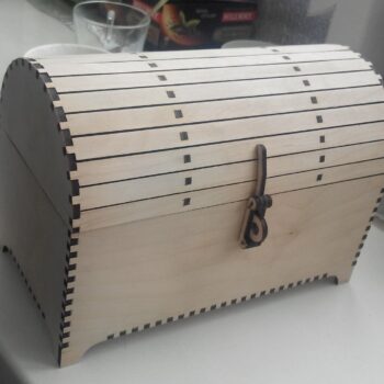 Intra απο ξύλο plywood 3mm-4mm πάχος - Τρισδιάστατο παζλ σεντούκι θησαυρού Δίασταση 30x30 cm Intraeaxys-m1d6pgl7 - Image 1