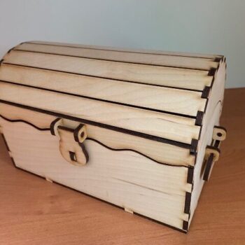 Intra απο ξύλο plywood 3mm-4mm πάχος - Ξύλινο μπαούλο αποθήκευσης με κλειδαριά Δίασταση 30x30 cm Intraeaxys-d1lv0xxo - Image 1