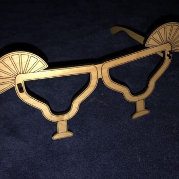 Intra απο ξύλο plywood 3mm-4mm πάχος - Γυαλιά Μαργαρίτα Δίασταση 30x30 cm Intraeaxys-r1z2jlm1 - Image 1