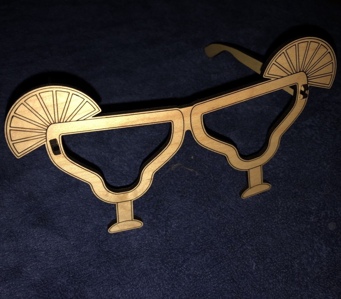 Intra απο ξύλο plywood 3mm-4mm πάχος - Γυαλιά Μαργαρίτα Δίασταση 30x30 cm Intraeaxys-r1z2jlm1