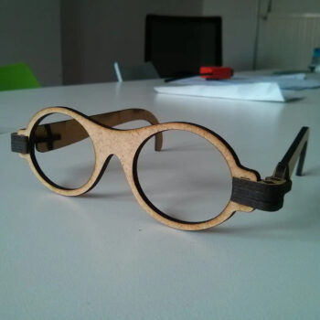 Intra απο ξύλο plywood 3mm-4mm πάχος - Ξύλινα Πτυσσόμενα Γυαλιά Δίασταση 30x30 cm Intraeaxys-6o3ygrq7 - Image 1