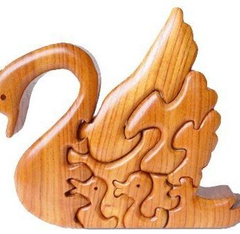 Intra απο ξύλο plywood 3mm-4mm πάχος - Κενός ξύλινος κύκνος παζλ Δίασταση 30x30 cm Intraeaxys-075yr58o - Image 5