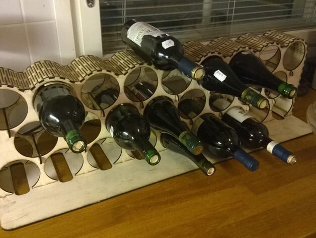 Intra απο ξύλο plywood 3mm-4mm πάχος - Μεγάλη σχάρα κρασιού Δίασταση 30x30 cm Intraeaxys-yon02qk7