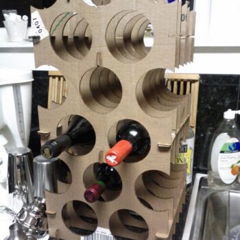 Intra απο ξύλο plywood 3mm-4mm πάχος - Απλή χάρτινη σχάρα κρασιού Δίασταση 30x30 cm Intraeaxys-51rr3301 - Image 1