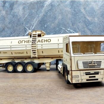 Intra απο ξύλο plywood 3mm-4mm πάχος - Θήκη για μπουκάλια κρασιού Maz Truck Δίασταση 30x30 cm Intraeaxys-r1z25xw1 - Image 1