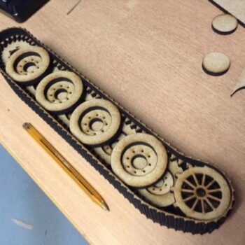 Intra απο ξύλο plywood 3mm-4mm πάχος - Τρισδιάστατο μοντέλο Tiger E Tank Δίασταση 30x30 cm Intraeaxys-joere667 - Image 6