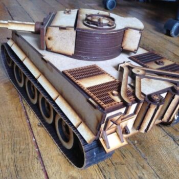 Intra απο ξύλο plywood 3mm-4mm πάχος - Tiger E Tank Δίασταση 30x30 cm Intraeaxys-ro6dqz67 - Image 3