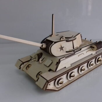 Intra απο ξύλο plywood 3mm-4mm πάχος - Ξύλινο μοντέλο Heavy Tank Δίασταση 30x30 cm Intraeaxys-r1z24z21 - Image 4