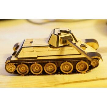 Intra απο ξύλο plywood 3mm-4mm πάχος - Ξύλινο Tank T-34 3D Puzzle 3mm Δίασταση 30x30 cm Intraeaxys-e1gkmxxo - Image 1