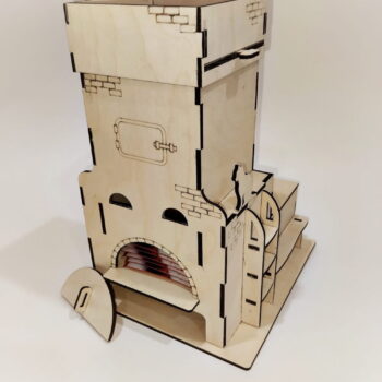 Intra απο ξύλο plywood 3mm-4mm πάχος - Δοχείο τσαγιού σε σχήμα σόμπας Δίασταση 30x30 cm Intraeaxys-qomml94o - Image 1