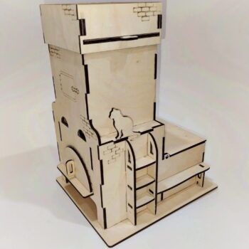 Intra απο ξύλο plywood 3mm-4mm πάχος - Δοχείο τσαγιού σε σχήμα σόμπας Δίασταση 30x30 cm Intraeaxys-qomml94o - Image 5