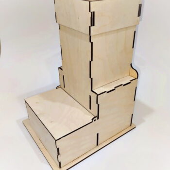 Intra απο ξύλο plywood 3mm-4mm πάχος - Δοχείο τσαγιού σε σχήμα σόμπας Δίασταση 30x30 cm Intraeaxys-qomml94o - Image 6