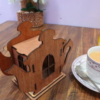 Intra απο ξύλο plywood 3mm-4mm πάχος - Ξύλινη Τσαγιέρα Σχήμα Τσαγιού 3mm Δίασταση 30x30 cm Intraeaxys-eo4q3gw7 - Image 9